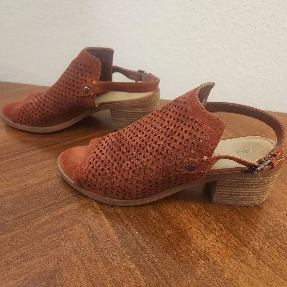 Marc Fisher Suede Slingback Block Heels